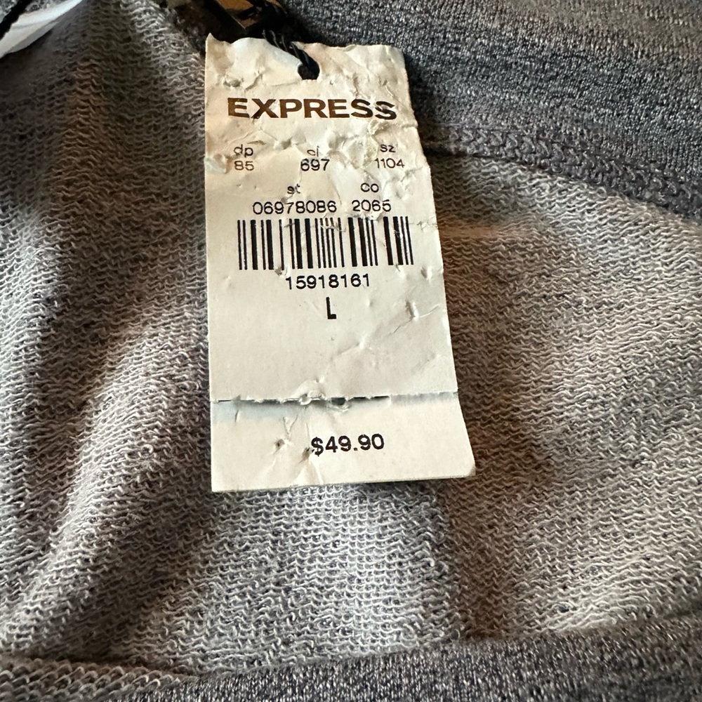 Women’s EXPRESS ONE ELEVEN Size L Gray Joggers - Picture 6 of 6